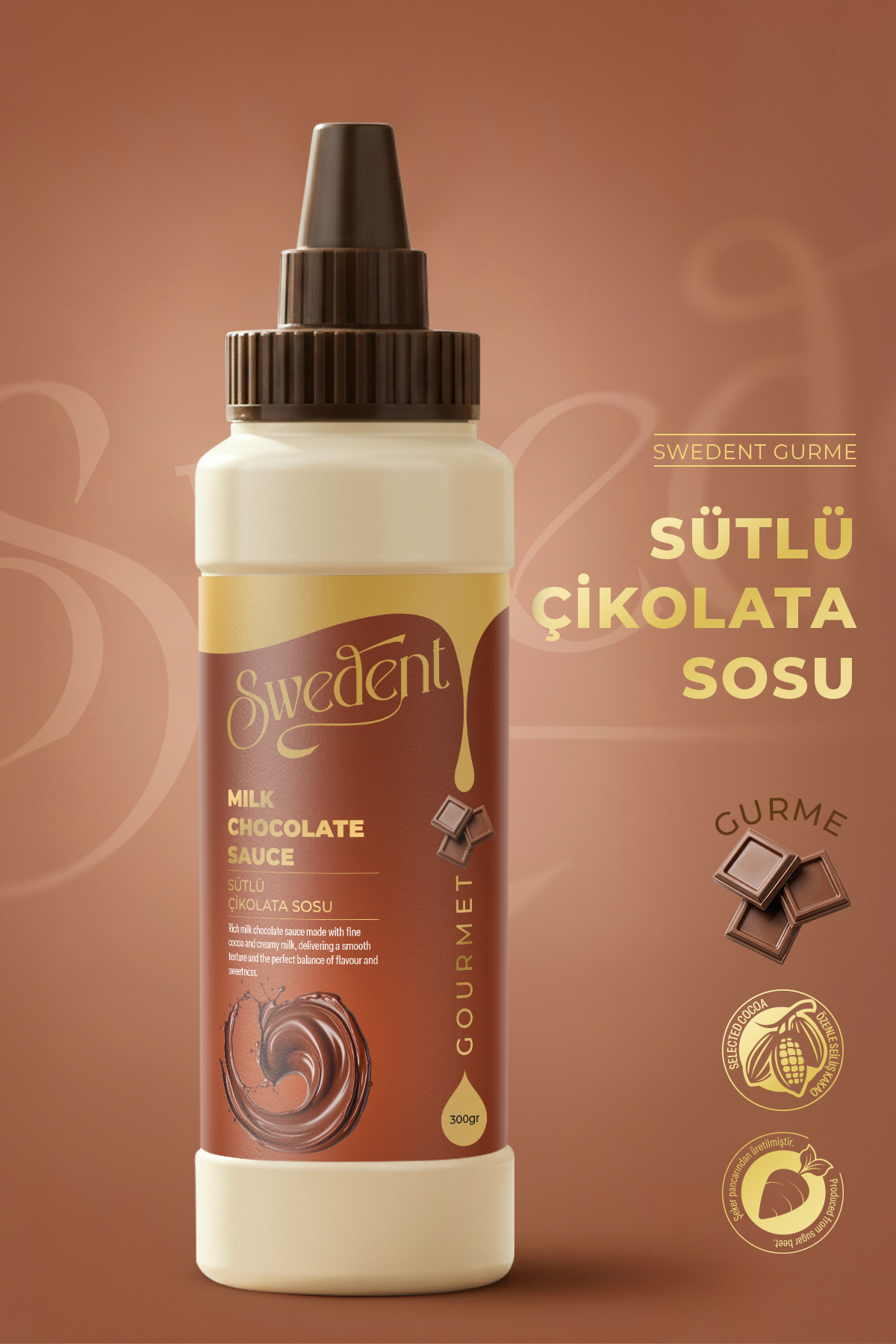 Swedent sütlü çikolata sosu ürün görseli